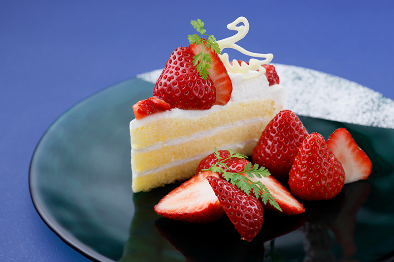 ショートケーキ「古都華の上のスワン」